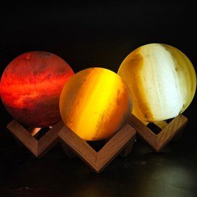 تصویر آباژور سنگ نمک گوی کوچک 