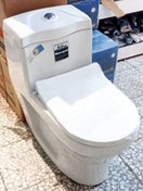 تصویر توالت فرنگی مروارید مدل سهند رنگ سفید 