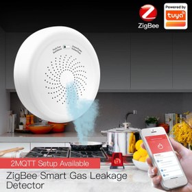 تصویر ﺳﻨﺴﻮر گاز ﻫﻮﺷﻤﻨﺪ زیگبی ZSS-QY-GL-U برند MOES Smart Gas Leakage Detector Moes ZigBee ZSS-QY-GL-U-EN