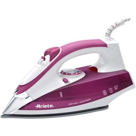 تصویر اتو بخار2200 کف سرامیک بنفش آریته تحت لیسانس ایتالیا مدل 6215 Ariete Arita steam iron model 6215 Ariete