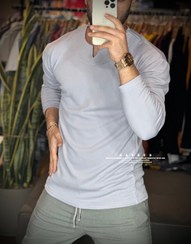 تصویر تیشرت مردانه مراکشی یقه کوبایی 