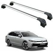 تصویر جعبه بار سقفی VOLKSWAGEN PASSAT VARIANT B9 2023 2025 میله باربند PAW PRO 2 GREY auto paw 