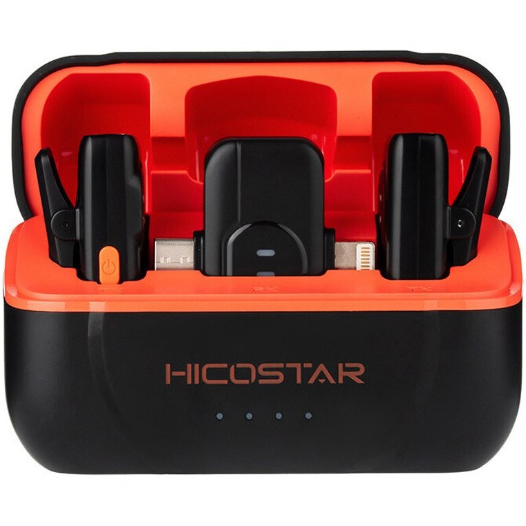 میکروفون یقهای بیسیم Hicostar HS-MC520 با اتصال Type-C و Lightning