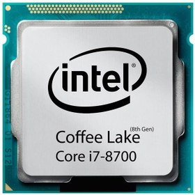 تصویر پردازنده کامپیوتر اینتل مدل Core i7-8700 Coffee Lake استوک Intel Core i7-8700 Coffee Lake Computer Processor Used