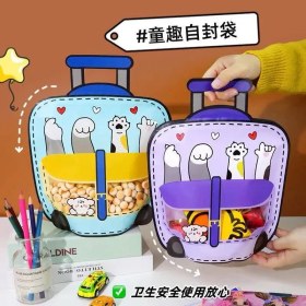 تصویر زیپ کیپ طرح چمدان سایز بزرگ 