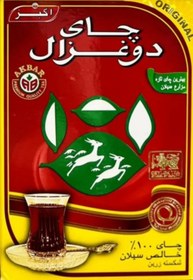 تصویر چای سیاه دو غزال ۵۰۰ گرم کارتن ۲۴ عددی 