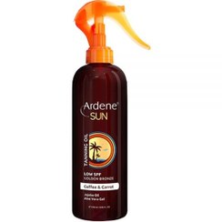 تصویر روغن آفتاب برنزه‌کننده برنز طلایی حاوی هویج و قهوه حجم 250 میل آردن سان Ardene Sun Bronzing Oil with Golden Bronze, Carrot, and Coffee, 250 ml