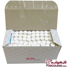 تصویر گچ سفید تخته سیاه مارلو بسته 60 عددی marlo white Chalk pack 60 pcs