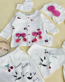 تصویر ست نوزادی دخترانه ترک 