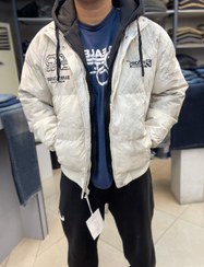 تصویر کاپشن اورجینال وارداتی - سفید / 3XL 