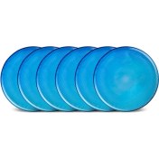 تصویر بشقاب كيك خوري 6 نفره 19 سانتي Ege آبي كاراجا 5902 