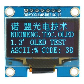 تصویر OLED 1.3 inch OLED Module Blue 128x64 IIC SPI / SH1106 