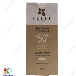 تصویر کرم ضد آفتاب پودری رنگی لوسل ضد چروک و آبرسان مناسب پوست نرمال تا خشک SPF50 Lucel Sunscreen & Moisturizing Tinted Anti wrinkle And Foundation effect for Normal to Dry Skin SPF50 cream 50ml