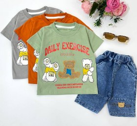 تصویر تیشرت شلوارک لی 3خرس 