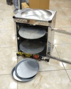 تصویر تنور گازی استیل بزرگ مدل st3 دو ساج دو سینی General