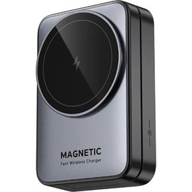 تصویر شارژر وایرلس ۳ کاره اپل مدل W91 ظرفیت ۱۵ وات 