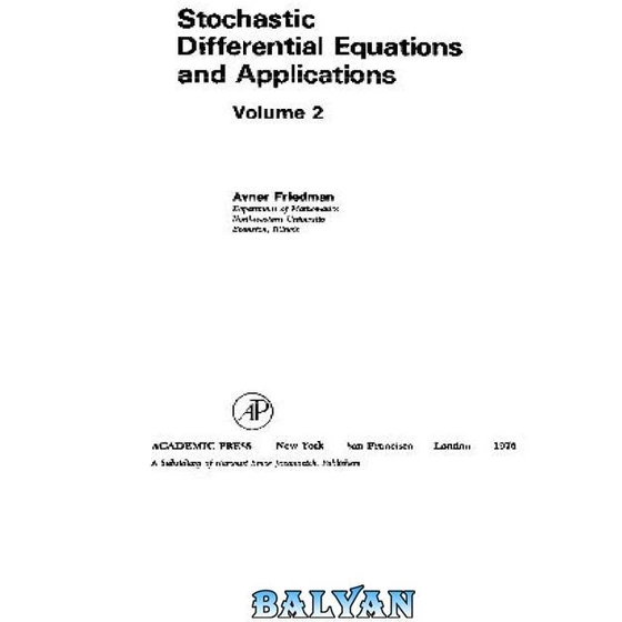 خرید و قیمت دانلود کتاب Stochastic Differential Equations And ...