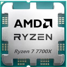 تصویر پردازنده کامپیوتر ای ام دی مدل Ryzen 7 7700X Tray AMD Ryzen 7 7700X Tray Computer Processor