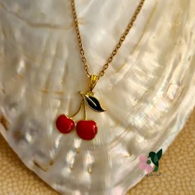 تصویر گردنبند گیلاسی فانتزی 