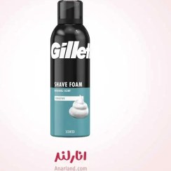 تصویر فوم اصلاح ژیلت مدل Sensitive حجم ۲۰۰ میلی لیتر 