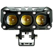 تصویر چراغ پروژکتوری سه لنز 30 وات ضد آب 6 حالته نور XYF Three Lens LED Headlight Spotlight Light