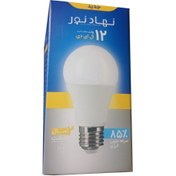 تصویر لامپ ال ای دی نهاد نور ۱۲وات مدل حبابی پایه e27 Lampe 12w