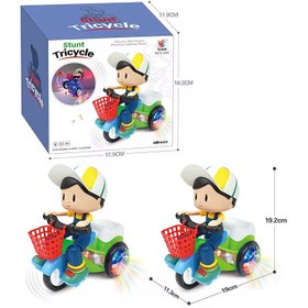 تصویر دختر سه چرخه سوار 