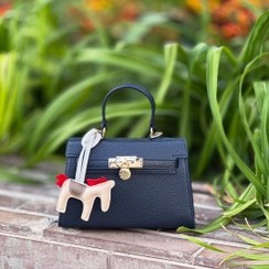 تصویر کیف هرمس آویز دار کد ۱۱۰ - سورمه ای 