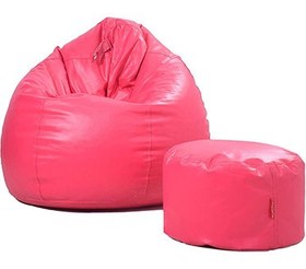 تصویر مبل شنی شیک دخترانه با زیرپایی کد 13016