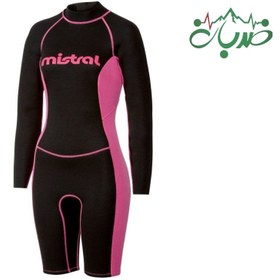 تصویر (وتسوت) لباس غواصی و ورزش های آبی۳ میل Mistral زنانه نیم تنه آستین بلند Neoprene wetsuit