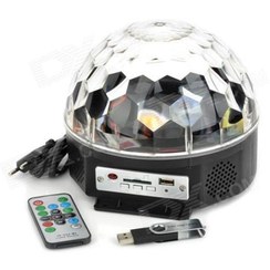 تصویر چراغ رقص نور و اسپیکر مدل LED Magic Ball Light(بدون برند) LED Magic Ball Light