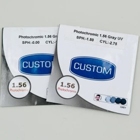 تصویر عدسی فتوکروم مشکی Custom 1.56 