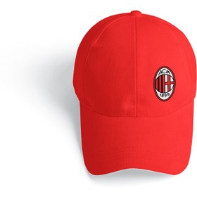 تصویر کلاه کتان قرمز آث میلان 