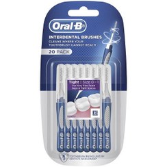 تصویر مسواک بین دندانی بسته 20 عددی اورال بی ا Oral B Interdental Toothbrush 20Pec Oral B Interdental Toothbrush 20Pec