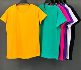 تصویر تیشرت ساده زنانه در رنگبندی متنوع SIMPLE T-SHIRT