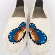 تصویر گیوه کد01-طرح پروانه آبی 