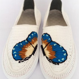 تصویر گیوه کد01-طرح پروانه آبی 