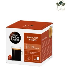 تصویر کپسول قهوه دولچه گوستو آمریکانو اینتنسو Americano Intenso Nescafé Dolce Gusto Americano Intenso