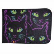 تصویر مت (زیرانداز) ظرف خاک گربه مدل طرح دار کد 06 