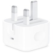 تصویر شارژر 20 وات 12 پین آیفون با گارانتی معتبر ADAPTER 20W APPLE 