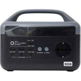 تصویر پاور استیشن قابل حمل BEESTE مدل STAR500 – ظرفیت 480Wh و توان 500W 