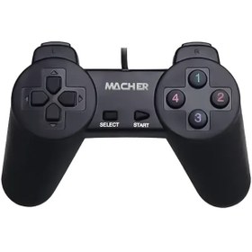 تصویر دسته بازی تک ساده MACHER مدل MR-55 ا GAME PAD MACHER MR-55 GAME PAD MACHER MR-55