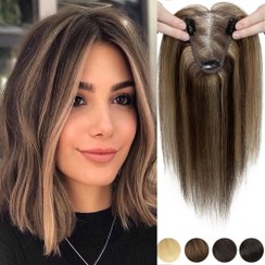 تصویر پروتز بالا سر زنانه مدل تراکم کد 202 - موی 