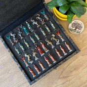 تصویر مهره شطرنج فلزی طرح هخامنشی 