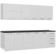 تصویر کابینت اشپزخانه 270cm - ام دی اف / اکروسفید 