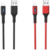 تصویر کابل شارژ هوکو مدل U79 با سری لایتنینگ HOCO U79 Admirable smart power off charging data cable for Lightning