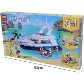 تصویر لگو CREATE کشتی 613 قطعه ای کد 11053 