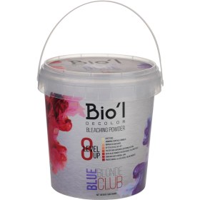 تصویر پودر دکلره آبی 500 گرم بیول Biol Blue Bleaching Powder 500g