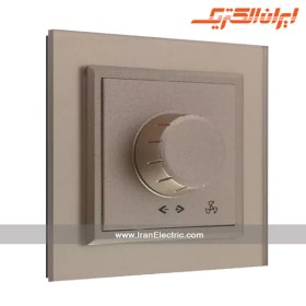 تصویر کلید دیمر برلیان پلکسی بژ ایران الکتریک 