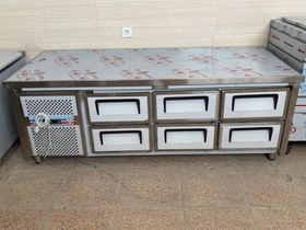 تصویر فریزر زیر گریل 6 کشو 